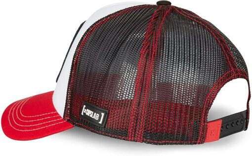 Gorra curva CAPSLAB rejilla y ajustable Trucker BUGS BUNNY ref-CL/LOO8/1/CT/BUG1 blanco rojo y negro