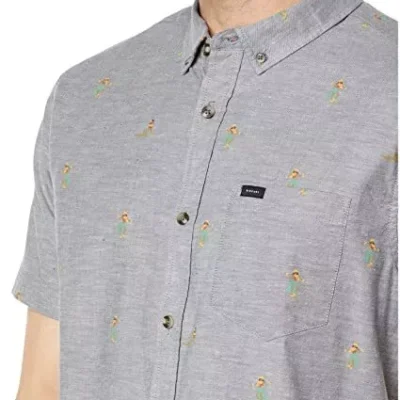 Camisa de Manga Corta Hombre RIP CURL HULA BREACH S/S SHIRT -Ref 01PMSH dark navy tejano claro