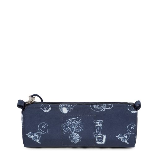 Estuche Eastpak escolar Benchmark EK3727O0 PEANUTS SINGLE azul marino estampado Snoopys