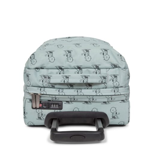 MALETA CABINA AVIÓN EASTPAK TRANSIT'R S 42L EK0A5BA7 6O8 PEANUTS MINT -verde menta con estampado de Snoopys