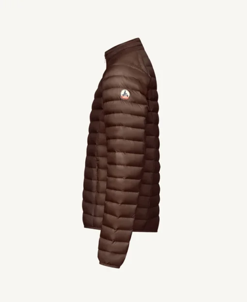 Chaqueta Jott de plumas pato Hombre sin capucha MAT 80H DARK CHOCOLATE PF22MDOW02 Color Marrón oscuro