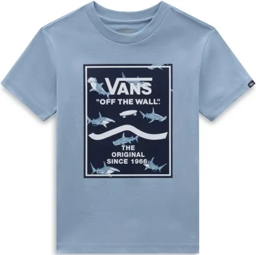 Camiseta VANS manga Corta niño Boys PRINT BOX Ref. V000AKDSB-dusty blue-azul