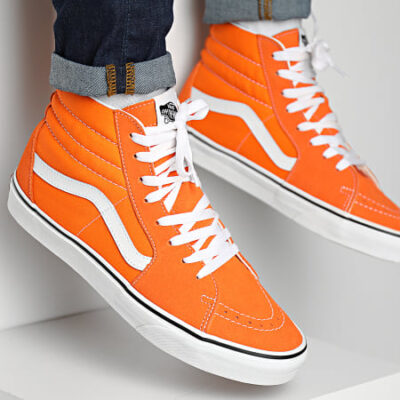 Zapatillas altas VANS Sneakers deporte unisex SK8-HI ref-VN0A7Q5NAVM1 Orange Tiger/True White-naranja