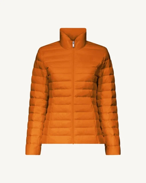 Chaqueta Jott de plumas pato sin capucha Mujer 70E BURNT ORANGE INTENSE CHA BASIC Justoverthetop Color naranja