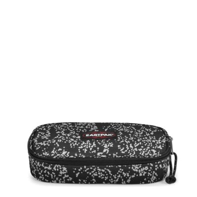 Estuche escolar Eastpak: PLUMIER OVAL SINGLE EK000717 2Q4 GLITSPLASH BLACK negro con puntitos plata