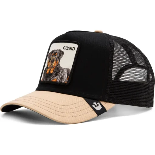 Gorra Animales GOORIN BROS Ajustable y rejilla TRUCKER 101-1767 THE GUARD DOG BLACK-negro