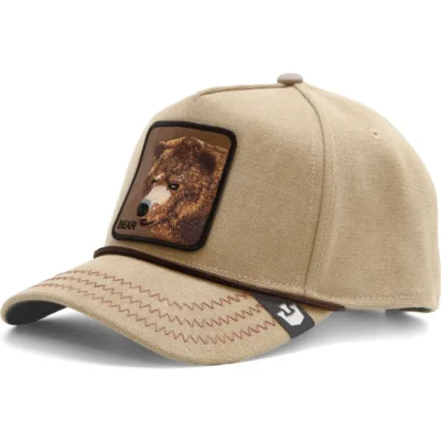 Gorra Animales GOORIN BROS Ajustable y rejilla TRUCKER 101-1519 BARE DUCK natural BEAR-oso