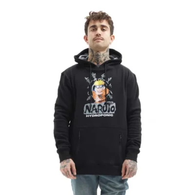 Sudadera Hydroponic hombre con capucha NARUTO-KUNAI Ref-NA565 Black-negro