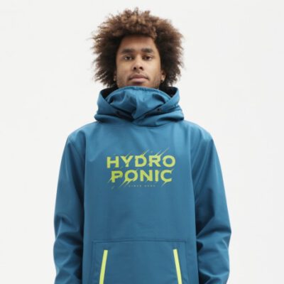 Sudadera Hydroponic hombre con capucha DH FOLK ref-SS004 blue coral -azul plom