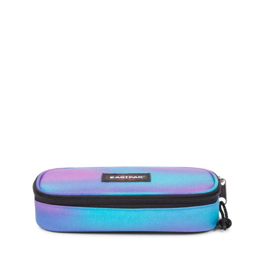 Estuche escolar Eastpak: PLUMIER OVAL SINGLE EK000717 2Q2 SPARKLY BLUR lila y azul purpurina