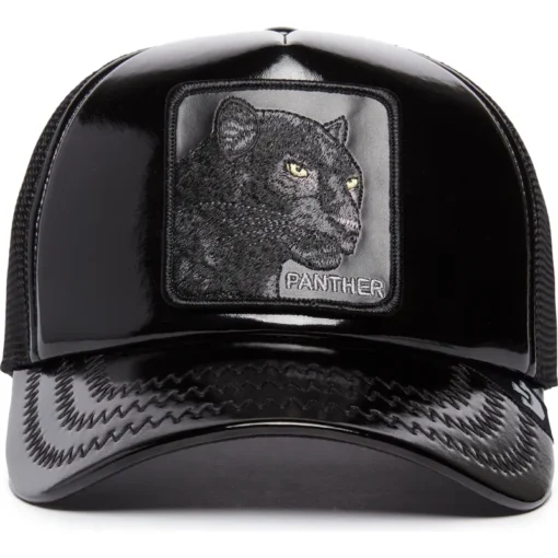 Gorra Animales GOORIN BROS Ajustable y rejilla TRUCKER 101-1585 OBSIDIAN PANTHER BLACK-Negro