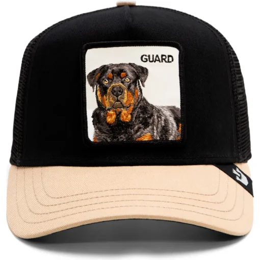 Gorra Animales GOORIN BROS Ajustable y rejilla TRUCKER 101-1767 THE GUARD DOG BLACK-negro