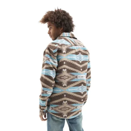 Camisa HYDROPONIC Manga larga Hombre TOWER SH ref-24526 brown turquose-marrón y azul