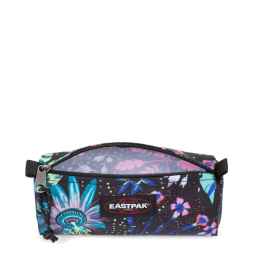 Estuche Eastpak escolar Benchmark EK3721Q9 JUNGLE DARK negro estampado fantasia de colores