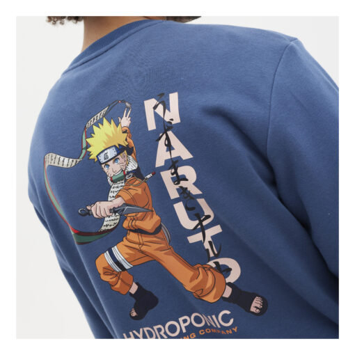 Sudadera Hydroponic hombre sin capucha NARUTO PARCHMENT NA540-atlantic blue-azul oscuro