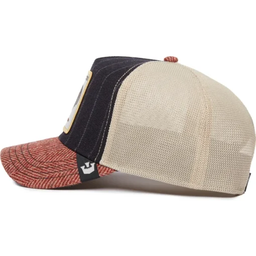 Gorra Animales GOORIN BROS Ajustable y rejilla TRUCKER 101-1486 Navy MOON ROOSTER gallo