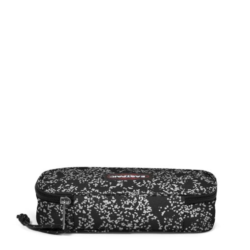 Estuche escolar Eastpak: PLUMIER OVAL SINGLE EK000717 2Q4 GLITSPLASH BLACK negro con puntitos plata