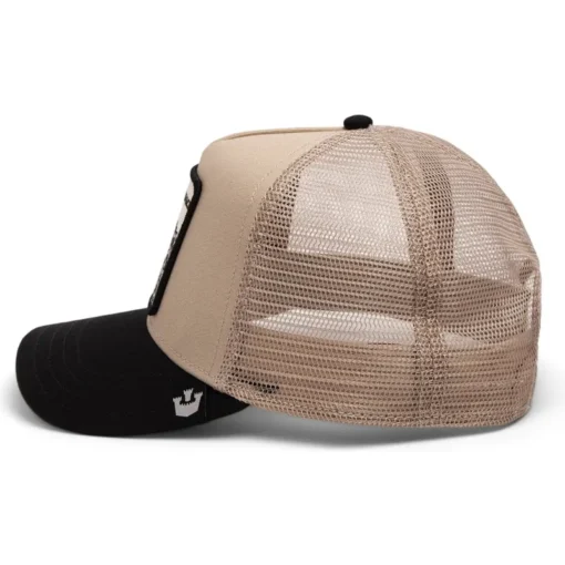 Gorra Animales GOORIN BROS Ajustable y rejilla TRUCKER 101-1979 THE SNOW LEOPARD taupe-Menace