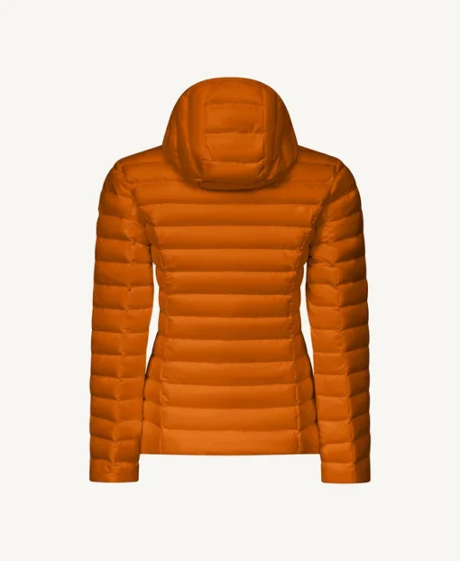 Chaqueta con capucha Jott de plumas pato Mujer 70E-burnt orange CLOE PF22WDOW01 BASIC Justoverthetop naranja