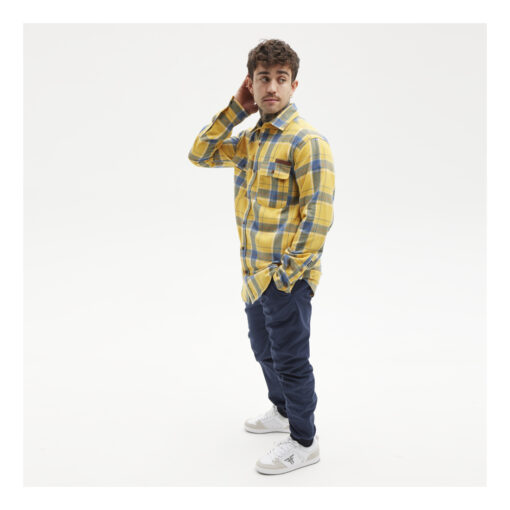 Camisa HYDROPONIC Manga larga Hombre ASTON SH ref-24524 Yellow check- cuadros amarillo