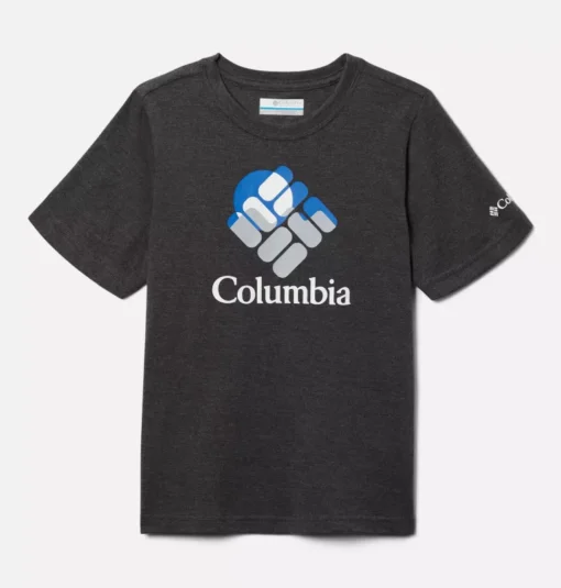 Camiseta columbia manga Corta niño Boys VALLEY CREEK ref-1989781011 gris oscuro