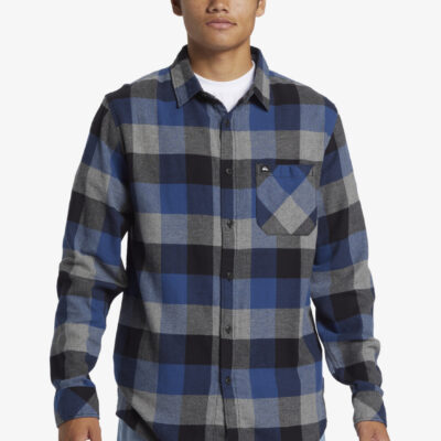 Camisa QUIKSILVER de Manga Larga franela Hombre MOTHERFLY REF-AQYWT03373 (bsw1)gris y negro