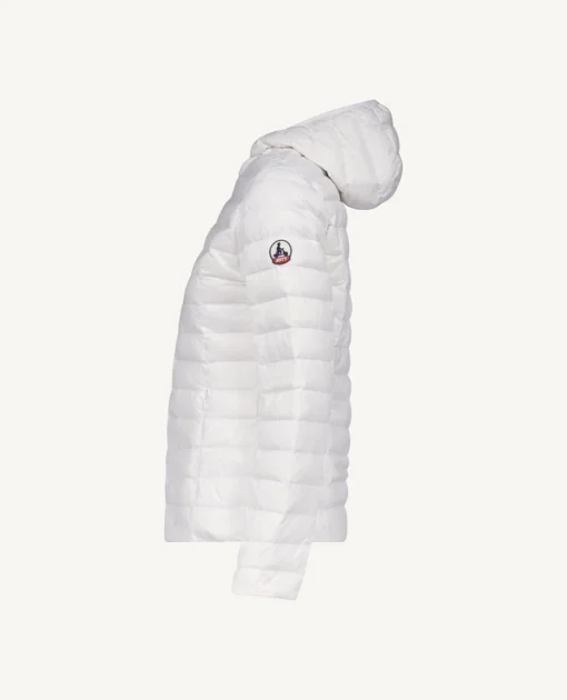 Chaqueta con capucha Jott de plumas pato Mujer 901 white CLOE PF22WDOW01 BASIC Justoverthetop blanco