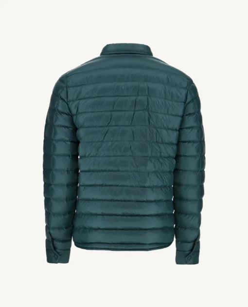 Chaqueta Jott de plumas pato Hombre sin capucha MAT 203 BASIC Justoverthetop Color verde oscuro