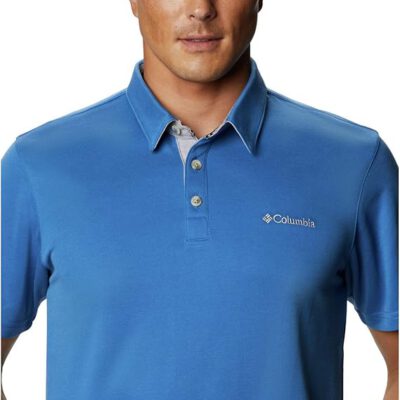 Polo COLUMBIA manga corta Nelson Point™ para hombre Bonfire Ref. 1772721432 azul cielo