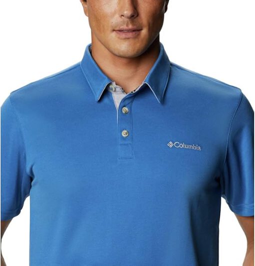 Polo COLUMBIA manga corta Nelson Point™ para hombre Bonfire Ref. 1772721432 azul cielo