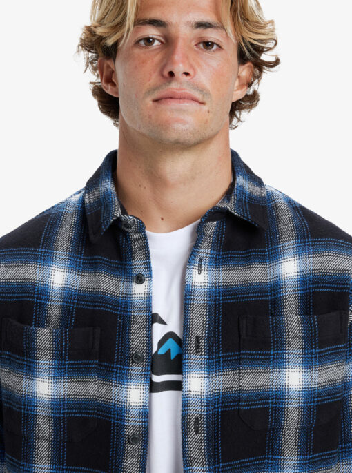 Camisa QUIKSILVER de Manga Larga franela Hombre ref-AQYWT03375(kvj1) cuadros negro y azul