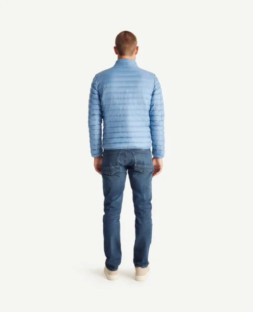 Chaqueta Jott de plumas pato Hombre sin capucha MAT 10U BASIC Justoverthetop Color WASHED BLUE- azul