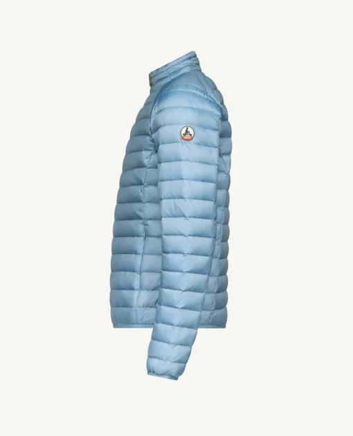 Chaqueta Jott de plumas pato Hombre sin capucha MAT 10U BASIC Justoverthetop Color WASHED BLUE- azul