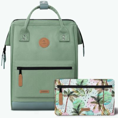 MOCHILA -BOLSO CABAIA SEVILLE ref-BAGS21 -ADVENTURER TWO POCKETS-GREEN -verde