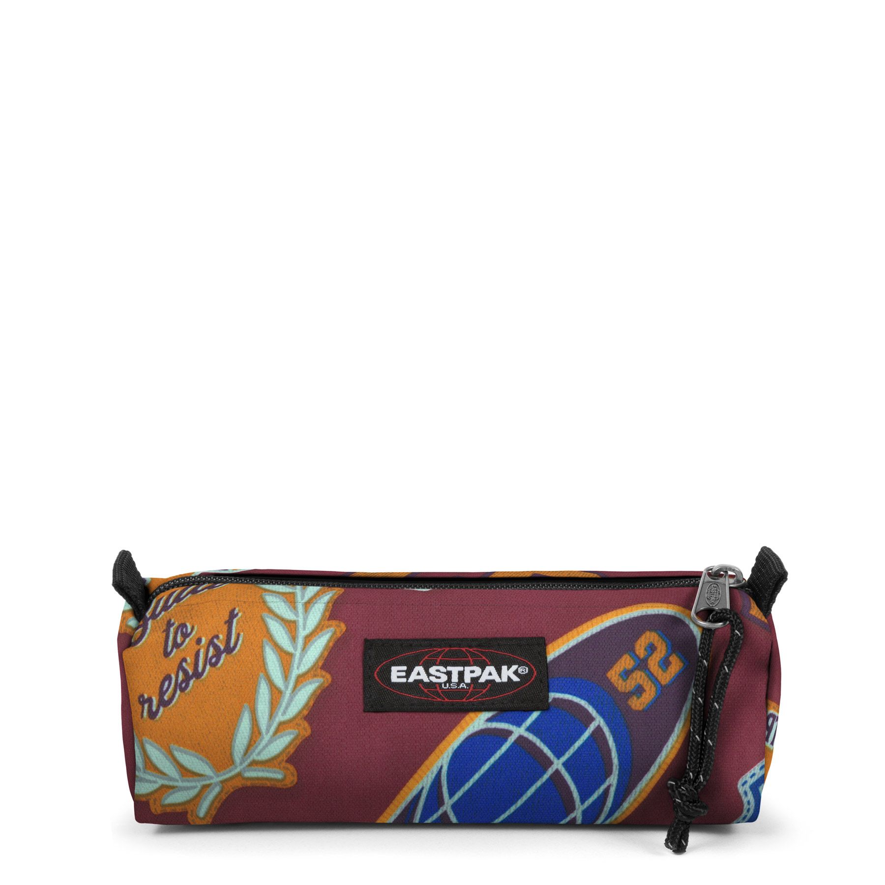 Estuche Eastpak escolar Benchmark SINGLE EK000372 2W1 CLASH BURGUNDY-marrón estampado Estuche Eastpak escolar Benchmark SINGLE EK000372 2W1 CLASH BURGUNDY-marrón estampado