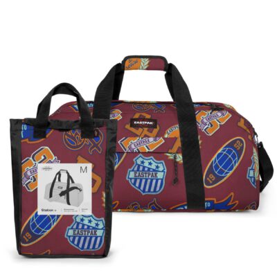 Bolsa Eastpak deporte y viaje STATION + 58 litros Ref. EK00079D2W1 CLASH BUR-estampado marrón