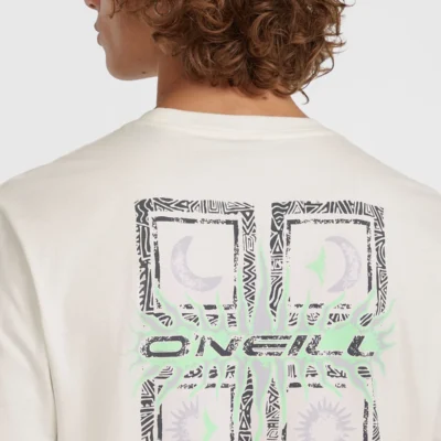 Camiseta O´NEILL manga corta RETRO GRAPHIC Ref-2850283 Snow white-crema