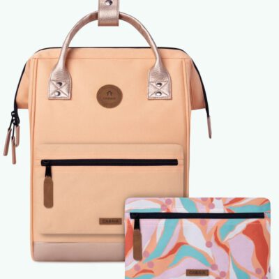 MOCHILA -BOLSO CABAIA SAN JOSE ref-CAB697COAU TWO POCKETS LIGHT ORANGE-naranja