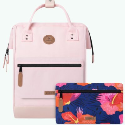 MOCHILA -BOLSO CABAIA HANOI ref-BAGS21 ADVENTURER-TWO POCKETS LIGHT PINK-Rosa pastel