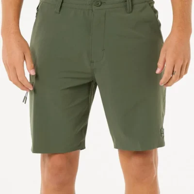 Pantalón corto RIP CURL bermudas para Hombre BOARDWALK GLOBAL ENTRY ref-02XMWS DARK OLIVE-verde khaki