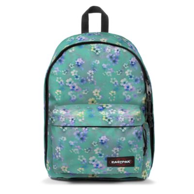 MOCHILA EASTPAK Out Of Office 27 litros EK000767 7V3 FLORA FADE AQUA -Azul estampado flores