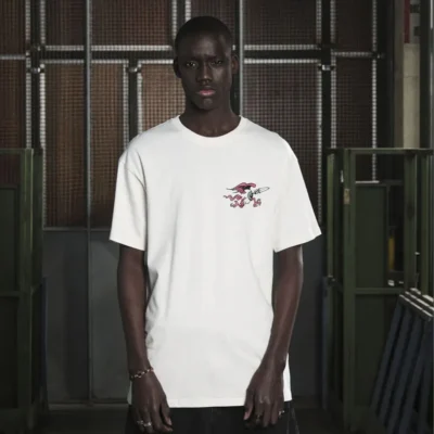 Camiseta GRIMEY manga corta unisex GA735-OWHTSS25 peace within the matching eyez regular-OFF WHITE-blanco