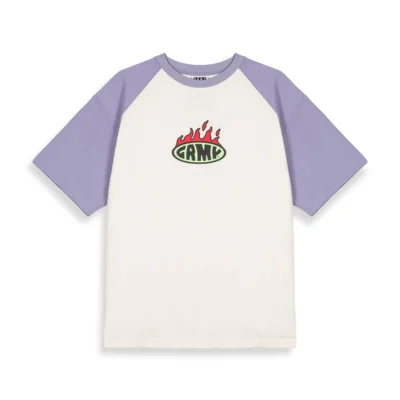 Camiseta GRIMEY manga corta unisex GA722-VLT-FW24 SCRATCHING MEMORIES OVERSIZED TEE VIOLET-Lila