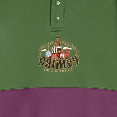 SUDADERA GRIMEY GPSW605-CRN-FW24 THE LOWER DEPTHS POLO SWEATSKIRT GREEN-verde