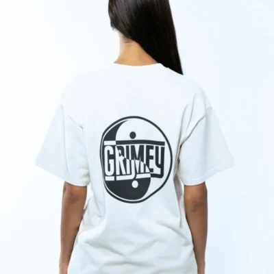 Camiseta GRIMEY manga corta unisex GA718-OWHT-FW24 huacrec heavy weight regular tee off white-beige
