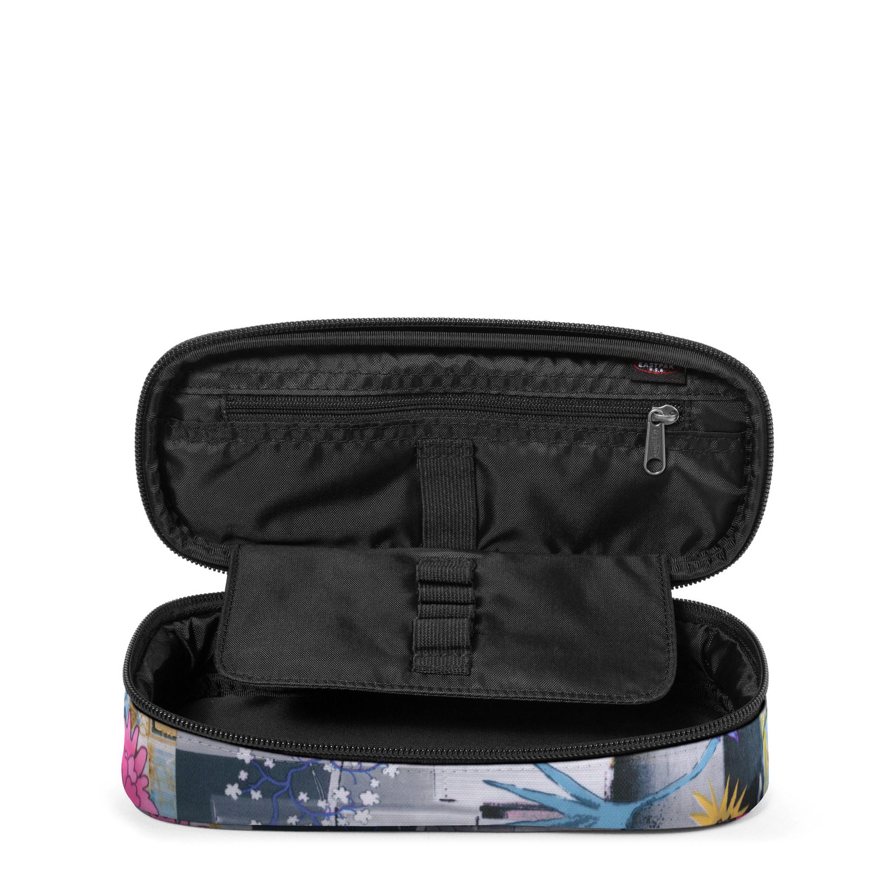 Estuche escolar Eastpak: PLUMIER OVAL SINGLE EK000717 2W4 CUT-OUT LIGHT estampado flores Estuche escolar Eastpak: PLUMIER OVAL SINGLE EK000717 2W4 CUT-OUT LIGHT estampado flores