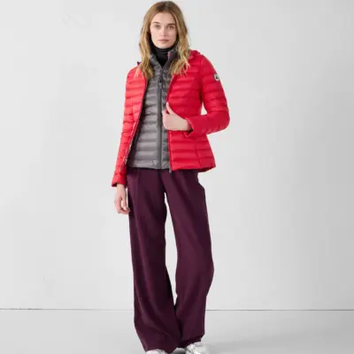 Chaqueta con capucha Jott de pluma CLOE Mujer WDOW212571-30E Rouge carmín