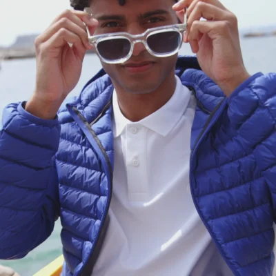 Chaqueta con capucha Jott de plumas pato Hombre NICO 11D COBALD MDOW212571 azul