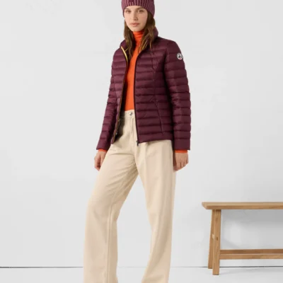 Chaqueta Jott pluma de pato CHA WDOW212572 40K DARK CHERRY -color cereza