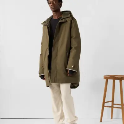 Chaqueta Parka Grand Froid Noir IVIK con capucha Jott MJAC212521-255 Army khaki